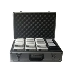 JIANTAO Wireless Audio Tour Guilde System Walkie Talkie With 2 Transmitter 30 Receivers 1 Charger Base