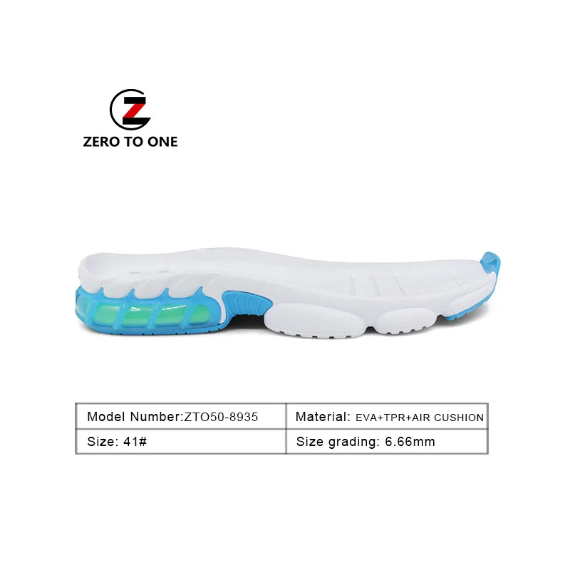 2021 Latest Design Men Sport Shoe Outsole EVA+TPR Material Shoes Sole High Quality Air Cushion Running Sneaker Soles