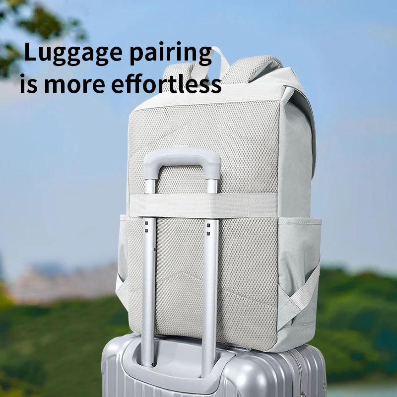 High Quality Recycled Canvas Travel Backpack Casual Sport Outdoor Hiking Waterproof Feature Unisex String Closure Laptop Use