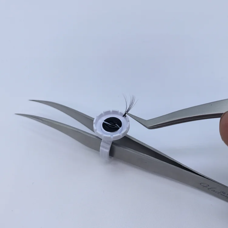 Blooming Eyelash Glue Ring Easy Fan Adhesive Cup Eyelashes Glue Holder Rings