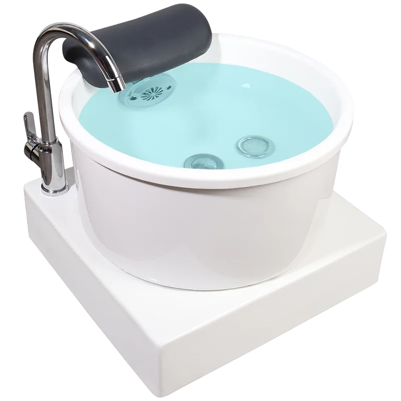 YTS Beauty Salon Equipment Pedicure Basin with Base Two Lights Salon Pedicure Foot Spa Bowl