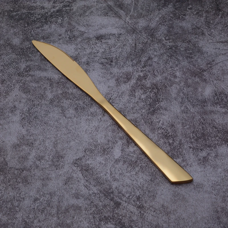 24PCS 16PCS Metal Cutleri Gold Eating Utensils Cuberteria Morada Bestek Goud Cuttlery Spoons and Forks Stainless Flatware Sets