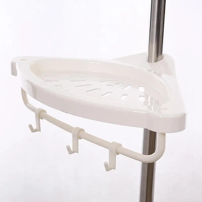 Bathroom Kitchen Perforated Corner Rack Shower Rack Plastic Shampoo Sucker Bathroom Accessories Bathroom Shelf