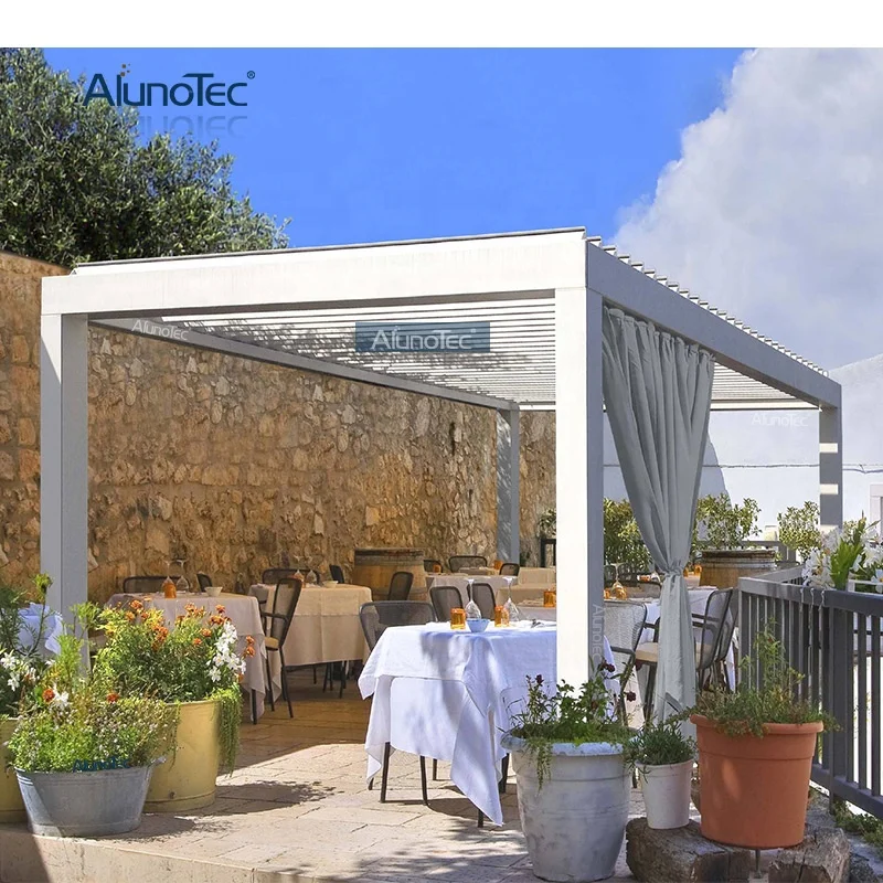 Diy Luxury Canopy Pergola Cover Bioclimatic Backyard Covered Gazebo Garden Shading Balcony under Pergola Ideas