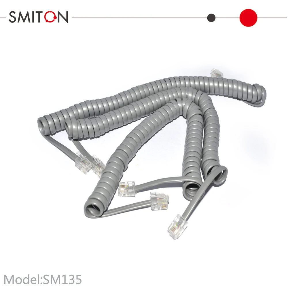 RJ9 Telephone Handset Coil Cord Spiral Cables Indoor home