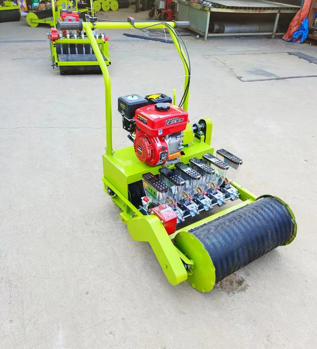 Hand push gasoline vegetable seed seeder  Grain Medicinal Material Seeder