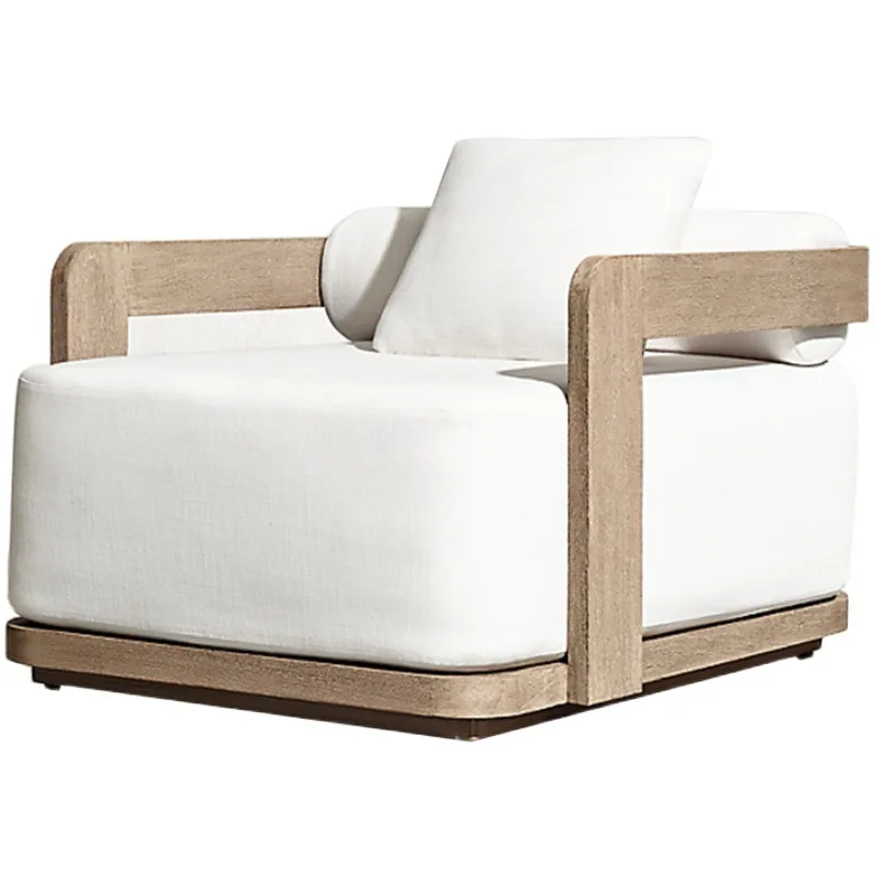 Sun Poolside Daybed Outdoor Furniture Garden Sofas Sets Patio Teak Wooden High End Modern Sofa Set Heavy Duty Outdoor Furniture