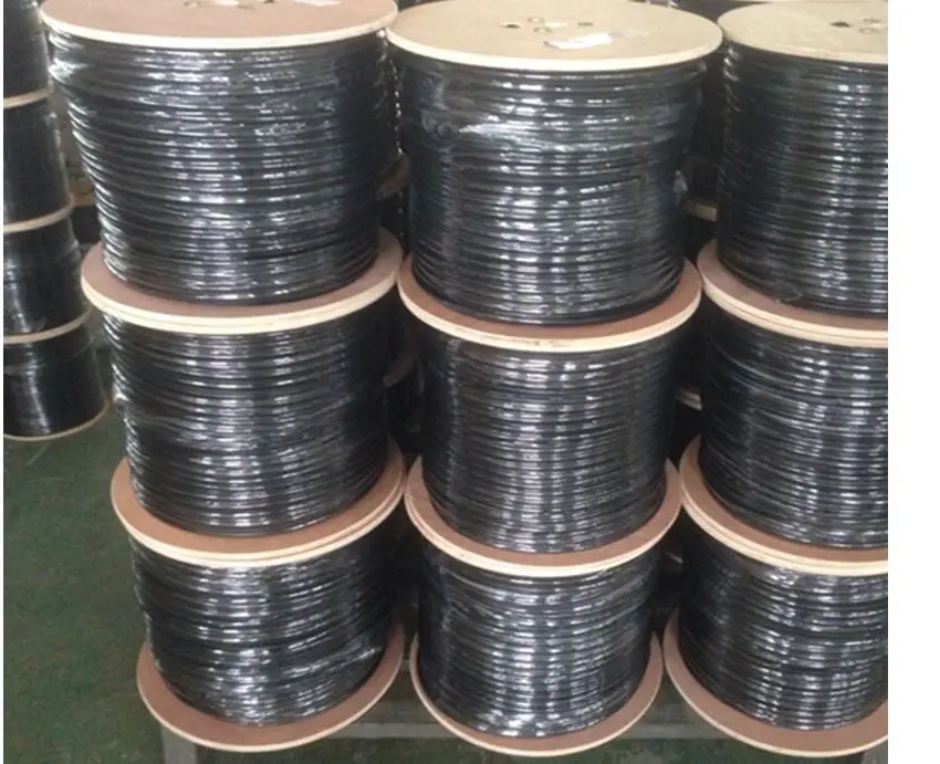 russian aerial cctv rg59 coaxial cable with messenger wire