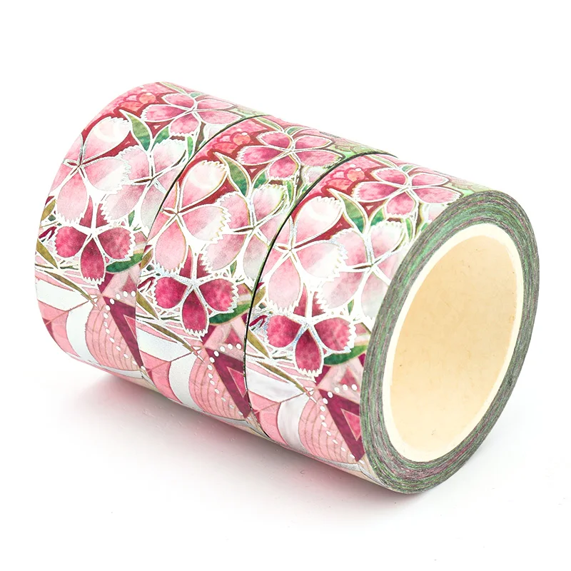 Vograce Wholesale DIY Washi Tape Stickers Custom Mini Stamp Self Cute Paper Adhesives Washi Tape