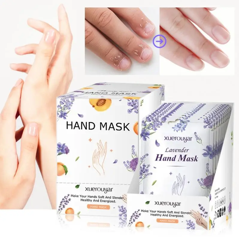 Peeling Exfoliating Dead Skin Old whitening Dry Cracked Hand Masks Plant Extracts Lavender Moisturizing Smoothing Hand Mask
