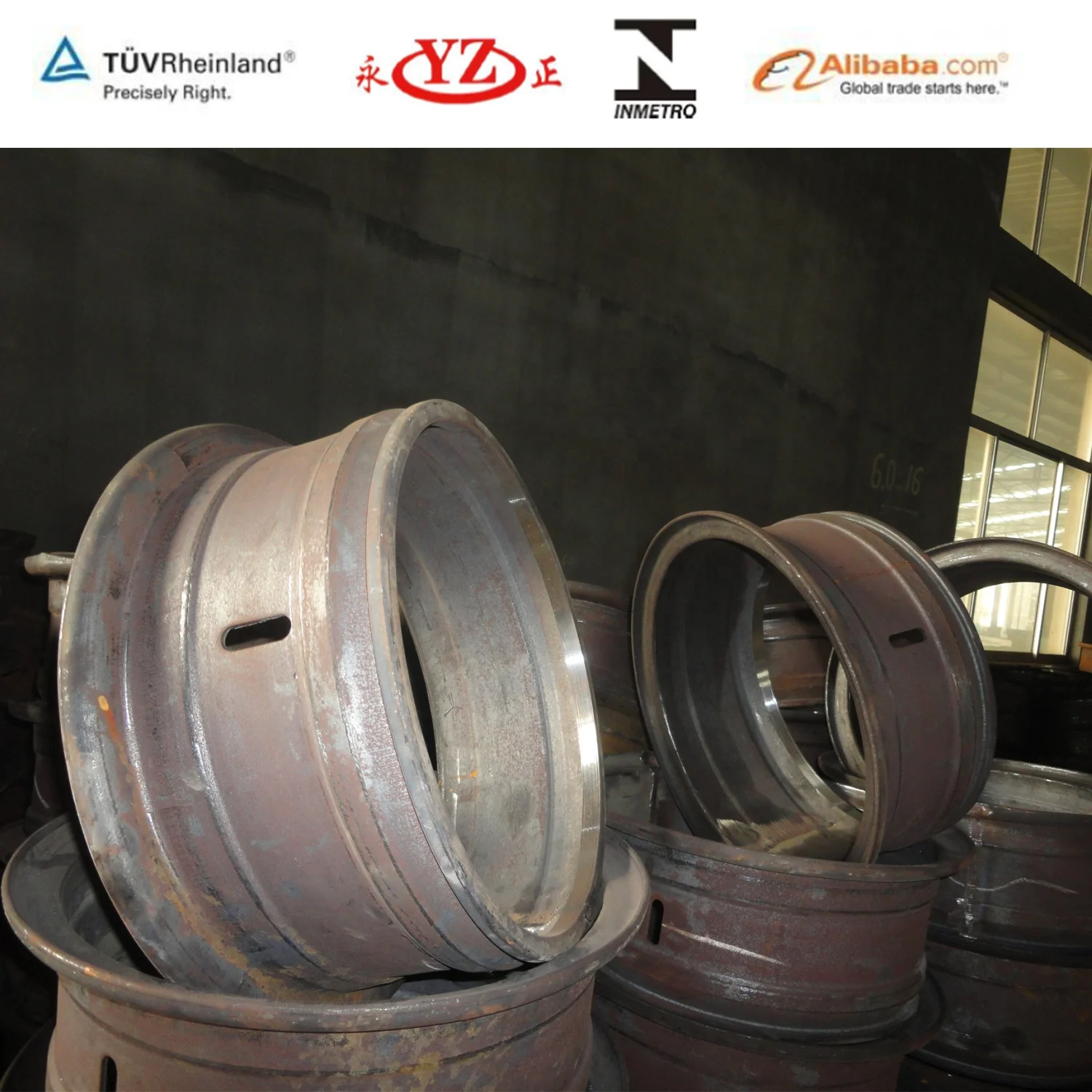 6.0-16 cheap tractor steel tube wheel rims body