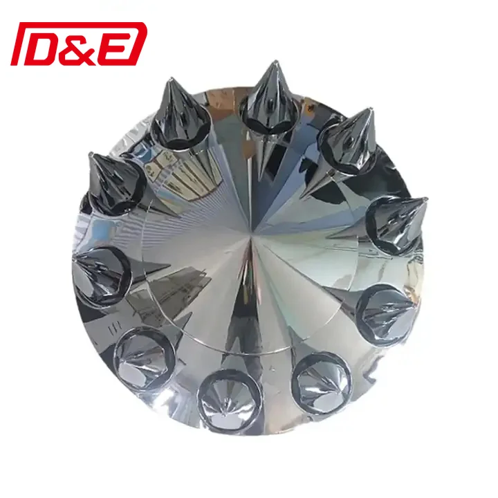 Hot Sale Size 22.5 ABS Chrome Front Wheel Axle Covers with Nut Cover 10 Lug 22.5' for American trucks Wheel hub cap