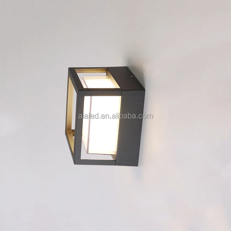 Square wall lamp 6W external wall light SMD acrylic LED wall light for exterior light fixtures