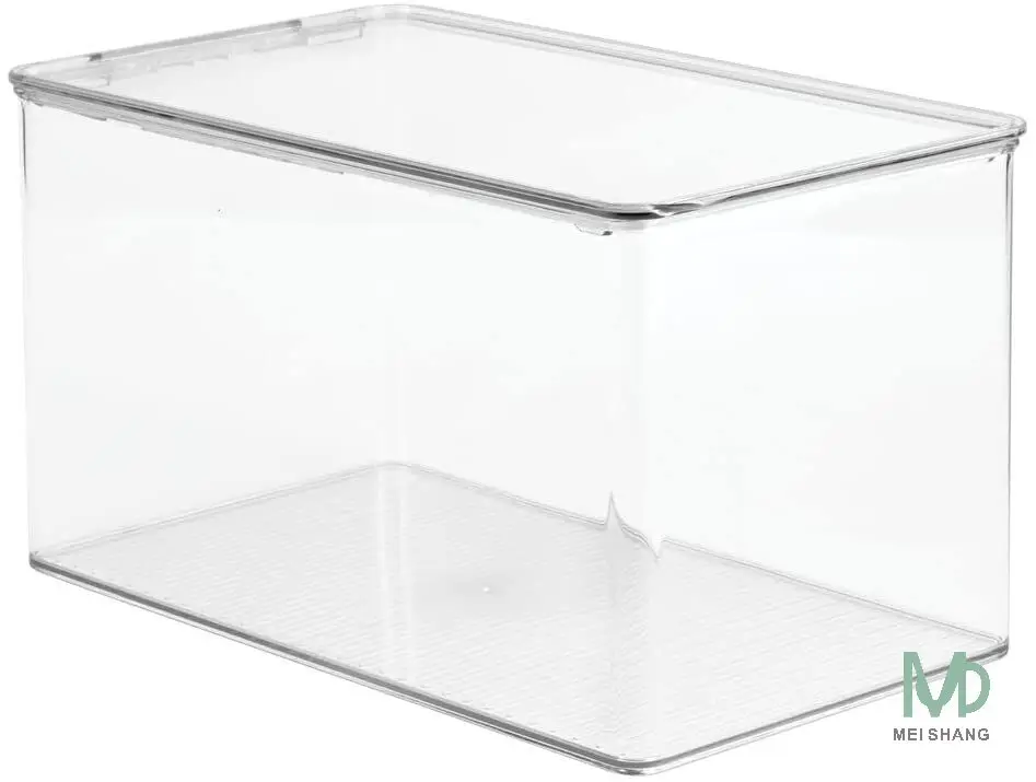 Shoes Stackable Closet Plastic Storage Box with Lid