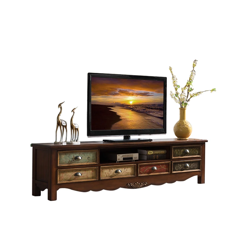 
Living Room Furniture Wood Antique Home Board Tv Stand 80 inch tv cabinet unit 