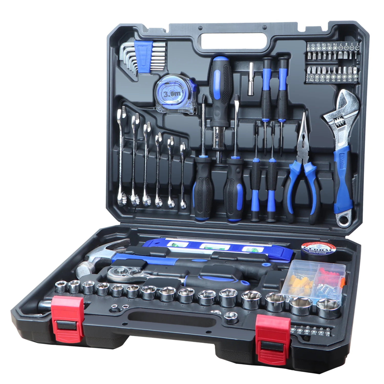 Factory Sale DIY Household Auto Bicycle Repair Disassemble Tools Kits Box Hand Tool Combo Socket Set