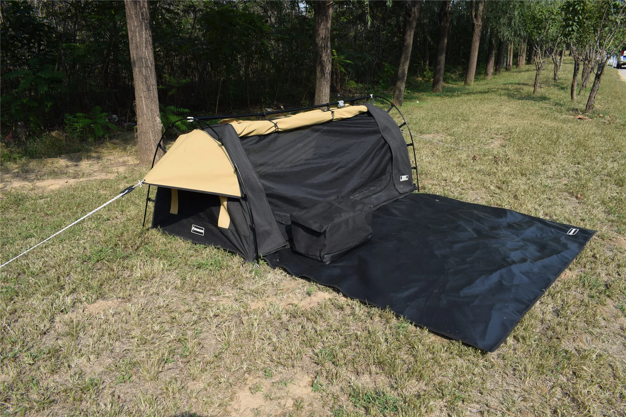 Outdoor Camping Tent Waterproof Canvas Fabric Swag Tent Sherpa Tent and Swag