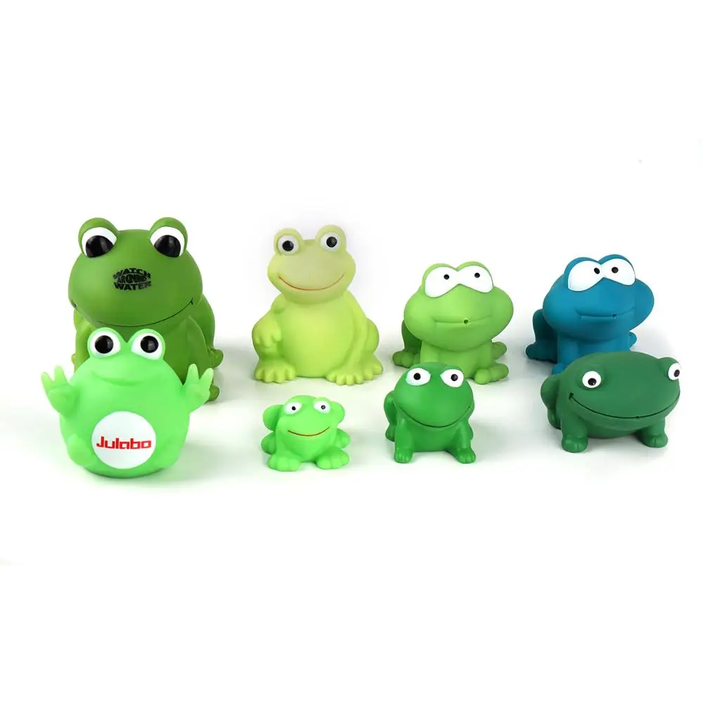 
High Quality Colorful Baby Plastic Frog Animal Baby Soap Bubble Bath Toys 