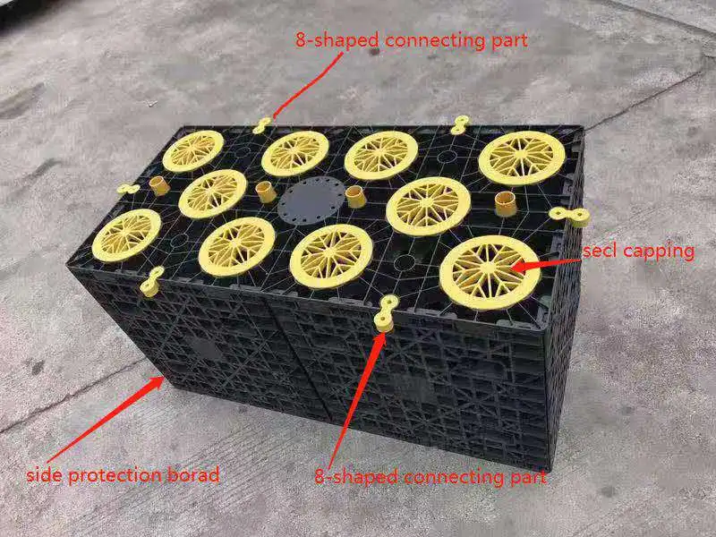 Underground Rainwater Harvesting Module Rainwater filtration tank PP Water Storage Tank