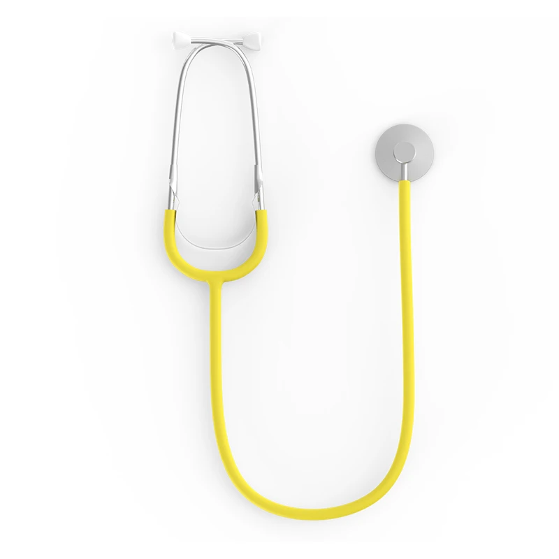 
Good Price Yellow Medical Single Head Light Weight Stethoscope 
