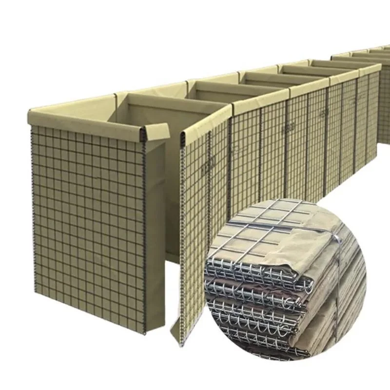 Manufacturer Supply Wholesale Custom Defensive Barrier Sand Bags Bastion Security Wall with Metal Frame Fence Gate Type Mesh