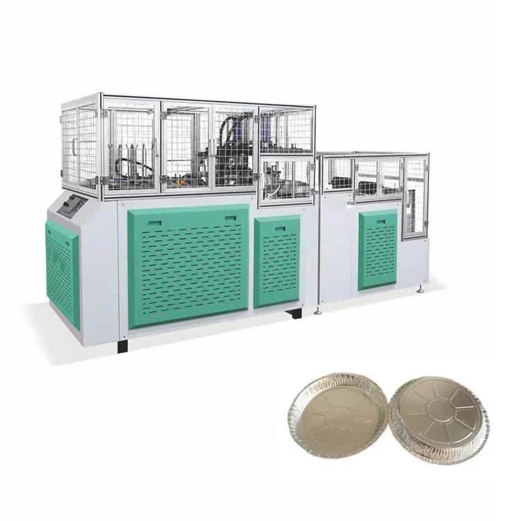 Automatic Aluminum Leaf Paper Plate Dish Production Making Machine