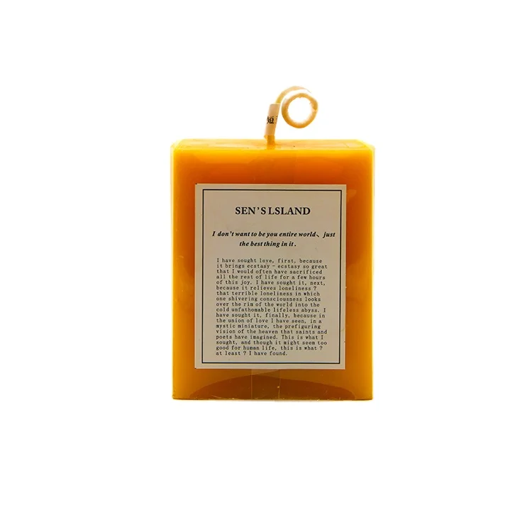 
square beeswax candles with a variety of fragrance to choose 
