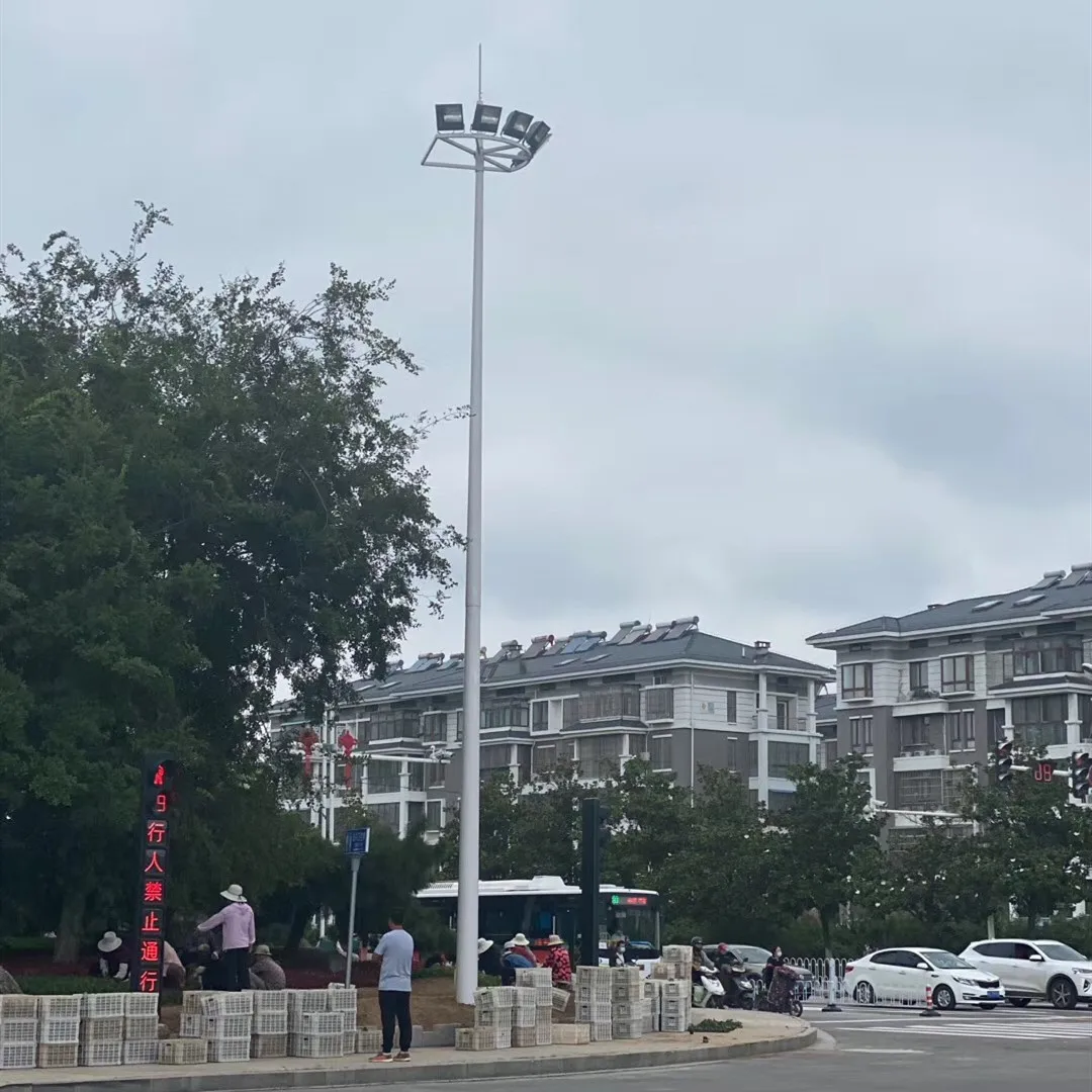 Spot road light pole LED4/5/6/8 m self-bending A-word conch arm street lamp rural community square road light pole