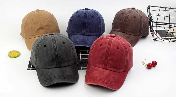 Solid Spring Summer Women Ponytail Baseball Cap Fashion Hats Men Cotton Outdoor Vintage Visor Casual Hip Hop Cap Cowboy Hats