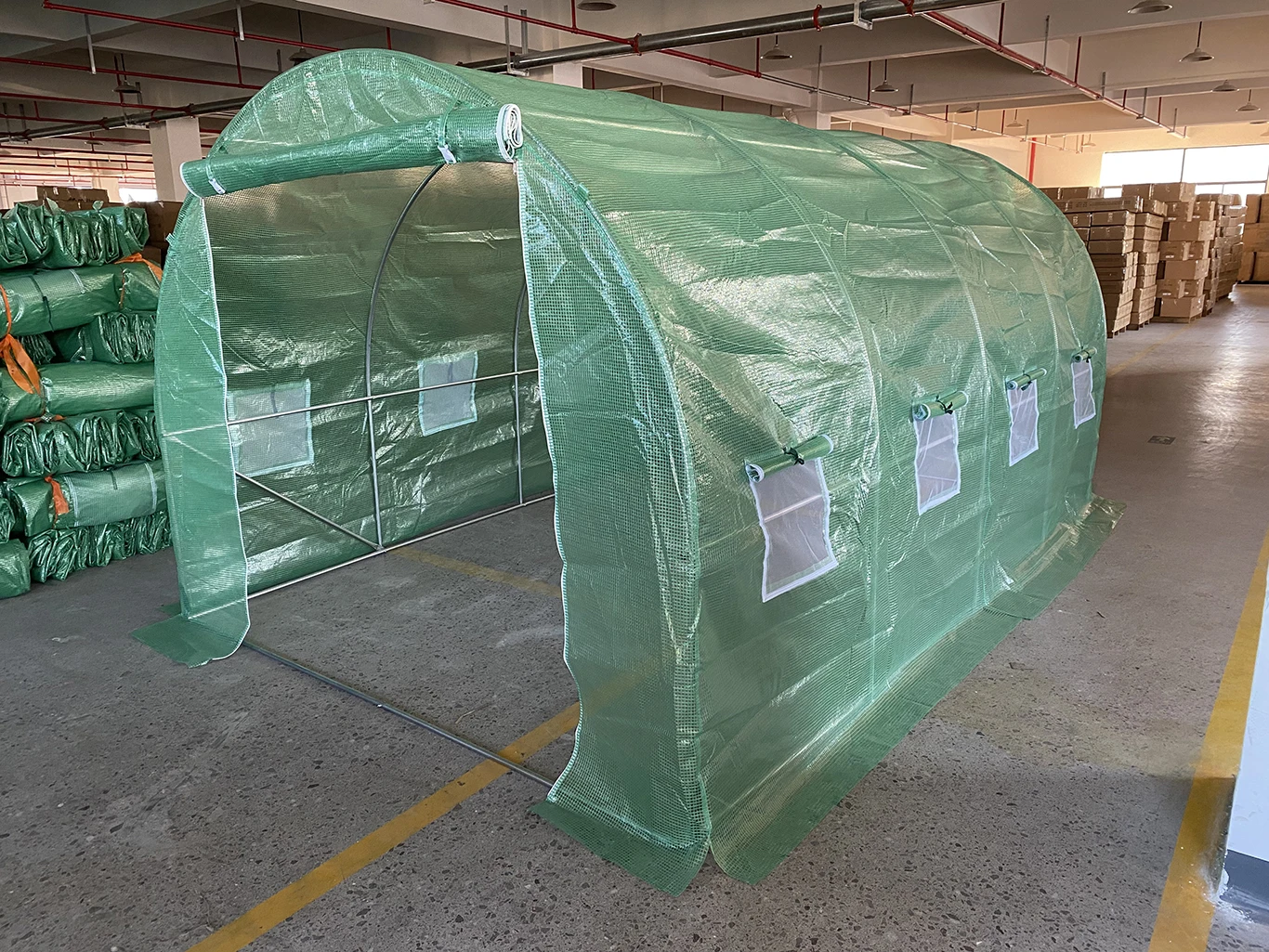 The cheapest nursery Outdoor Waterproof plant Growing agricultural Walking-In Tunnel Greenhouse for sale