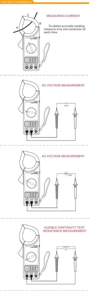 
popular digital clamp meter 266 factory direct sale 