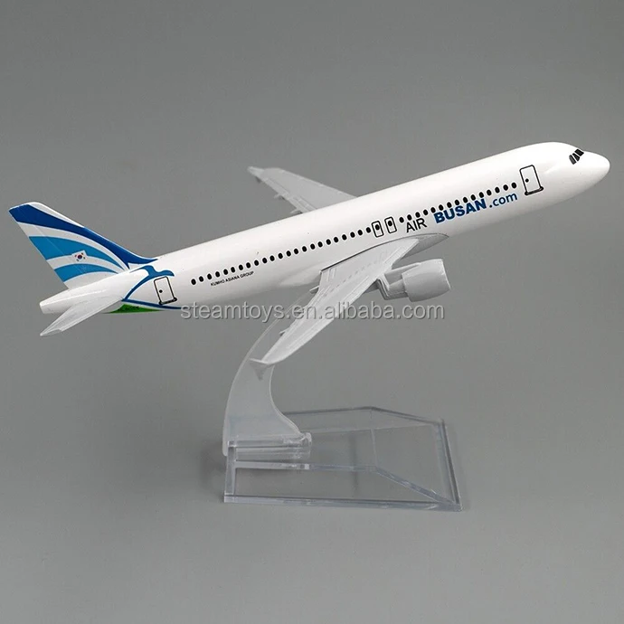 Diecast Air Model 1:400 Aircraft Airbus A320 Air Busan Alloy Plane Model South Korea 320 for Xmas Gift Decoration