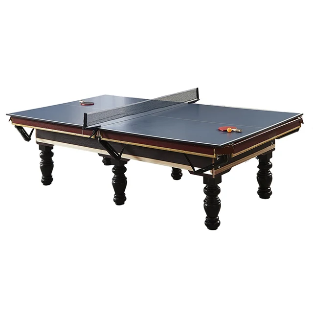 Nai Pin Snooker & Billiard Tables wooden made with table tennis panel in Chinese factory