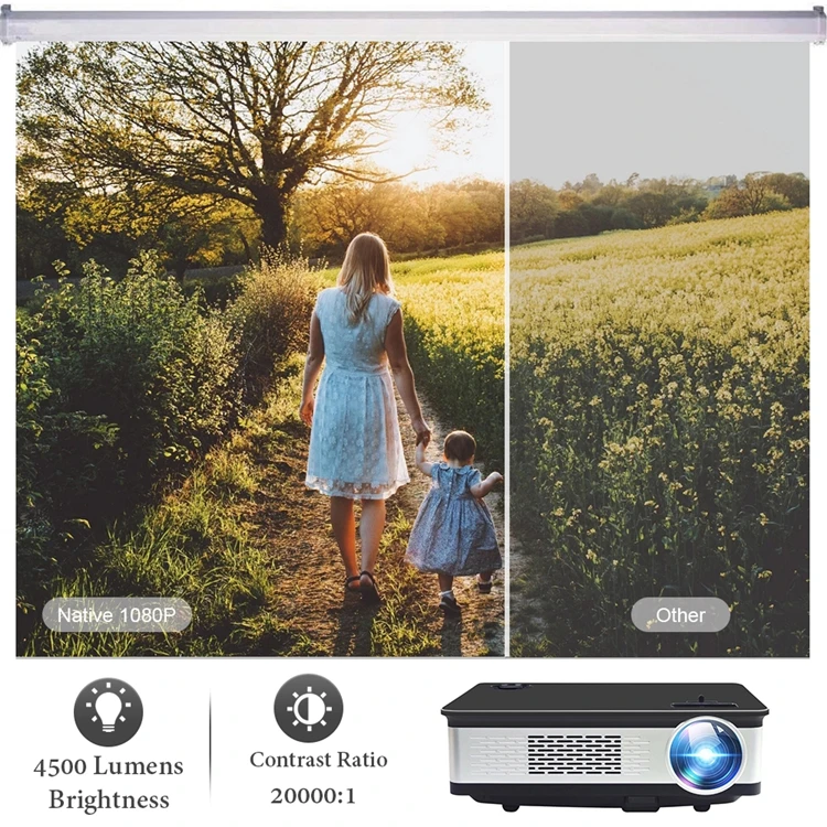  OEM 16 ГБ 32 Android 9 0 DLP 3D Мини карманный 4K проектор подходит для домашнего кинотеатра портативные