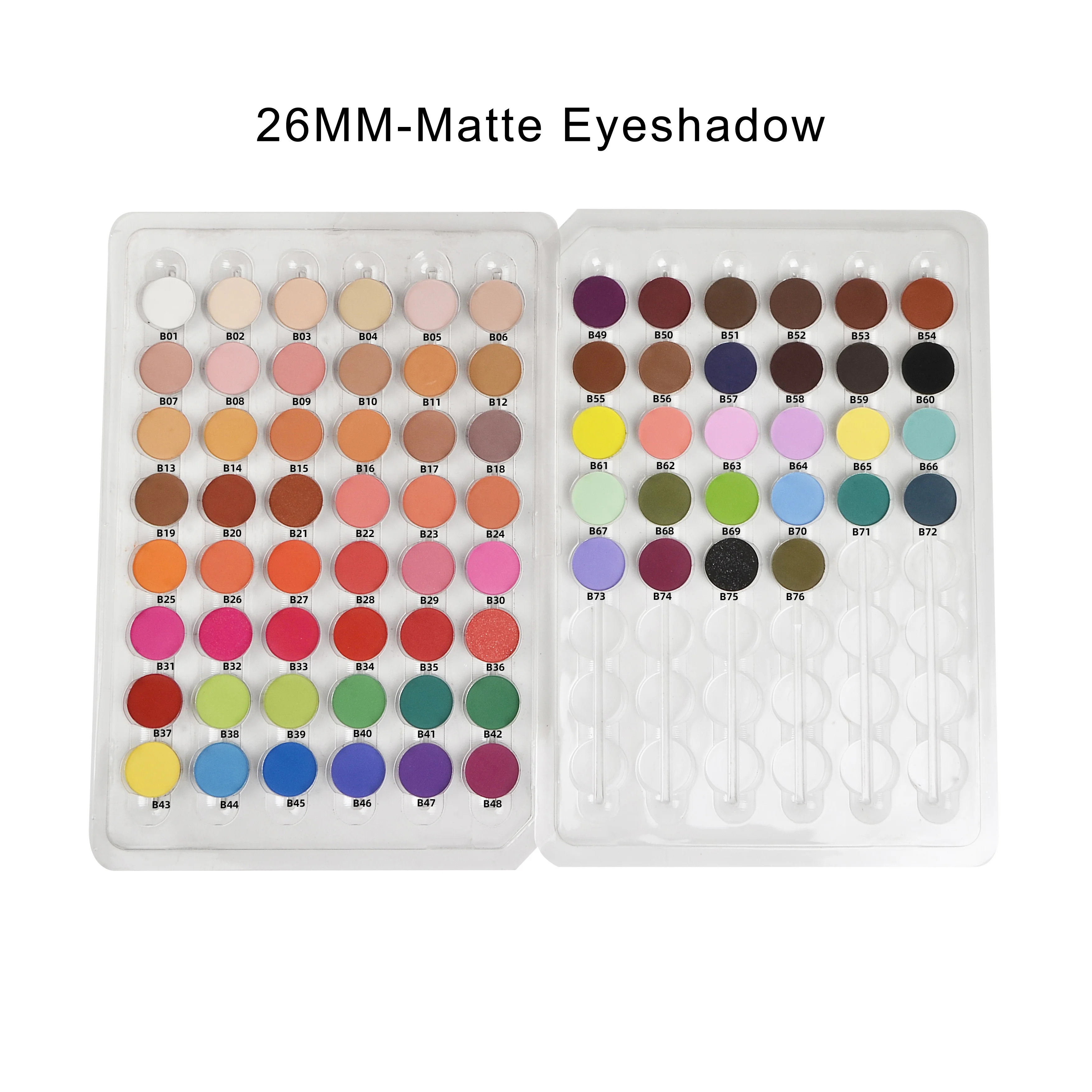 OEM Any Shape  Makeup Eye Shadow Pallete Private Label Custom Eyeshadow Palette