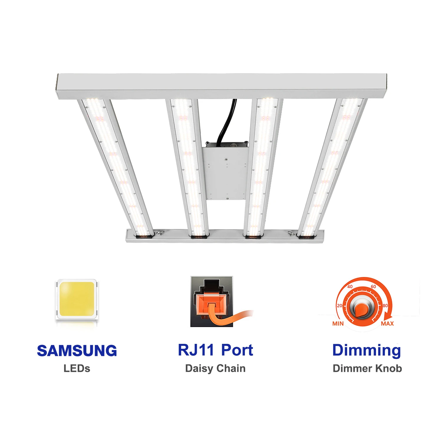 CrxSunny FC4800 450W 3.01umol/j Samsung LM301B Lm301h 3ft*5ft Coverage Led Bar Full Spectrum Samsung Grow Light Bar