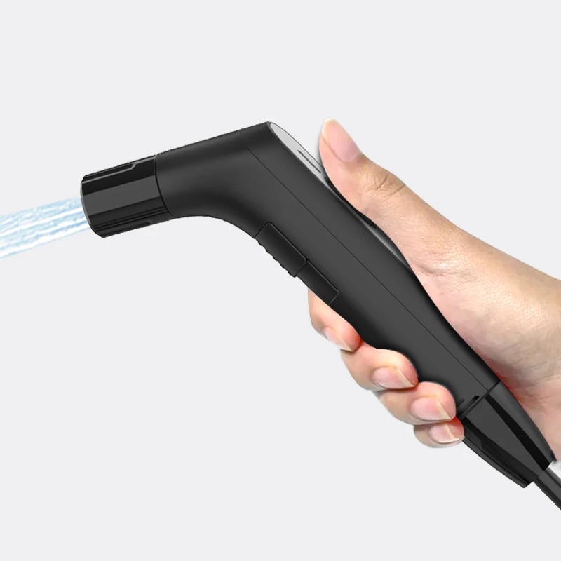 Wall-mountable USB Rechargeable Shattaf Electric Portable Handheld Toilet Bidet Sprayer Kit for Travel on the Go