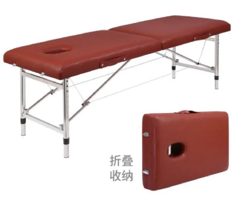 Best selling high-quality stainless steel foldable portable Massage Spa Beauty SPA BED durable adjustable lifting height 8-gear