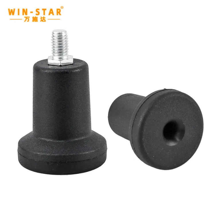 WINSTAR Kitchen Cabinets Feet Legs Plastic Sofa Leg  Sanded Round Plastic Black Legs