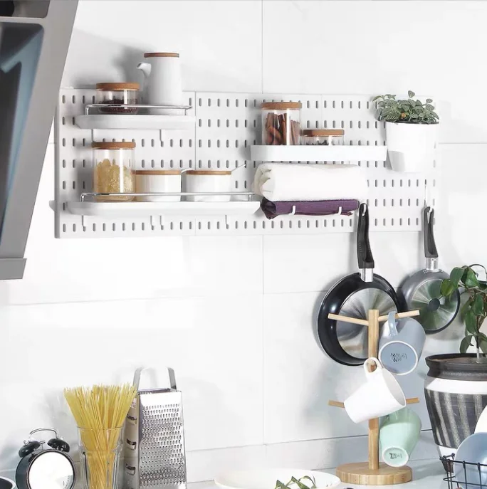 Customized Pegboard Combination Kit Hanging for Wall Organizer, Crafts Organization, Ornaments Display, Nursery Storage