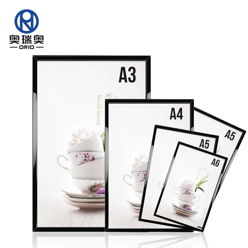 
 Display Stand Single Acrylic Board Printing Niceday Snap Frame Grey Acrylic Poster Indoor Advertising Poster Frame   (1600190576077)