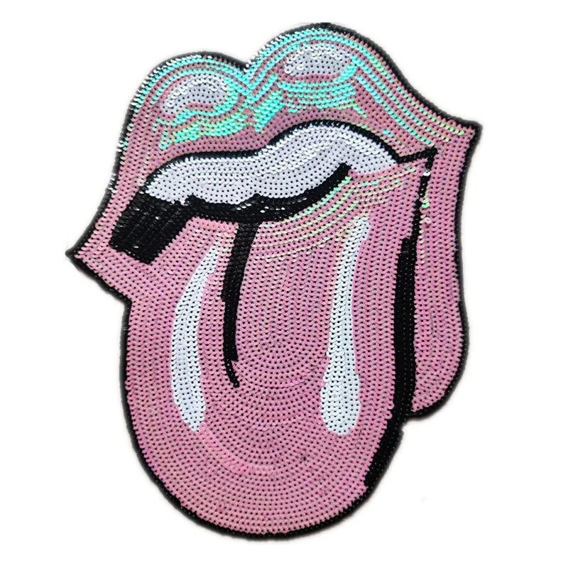 Fashion Cartoon Sequin Patches Big Patches For Clothing T-shirt  Applique Patch Clothe Decoration DIY Sewing Accessories