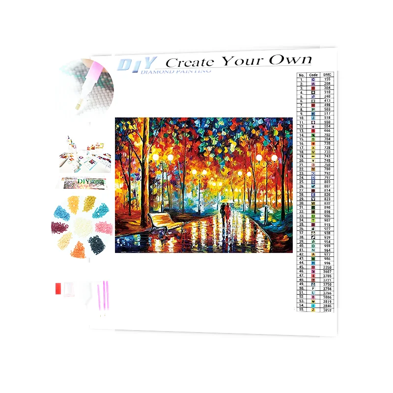 Rich And Colorful Pedestrians Walking DIY Gifts 5d Diamond Painting Kit Educational Toys Price Including Box