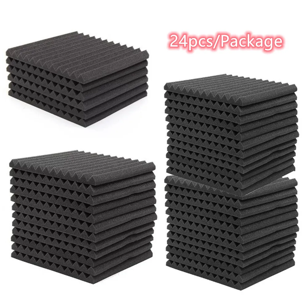 Studio Sound Proof Acoustic Foam Panels Multifunctional Eco-Friendly Insulation Absorption Treatment Wall Panels