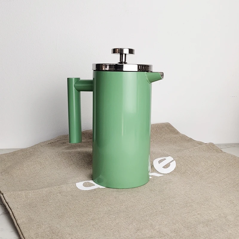 High Quality Color Painting Coffee Maker Plunger Stainless Steel Cafeteira Prensa Francesa 8 Cup French Press