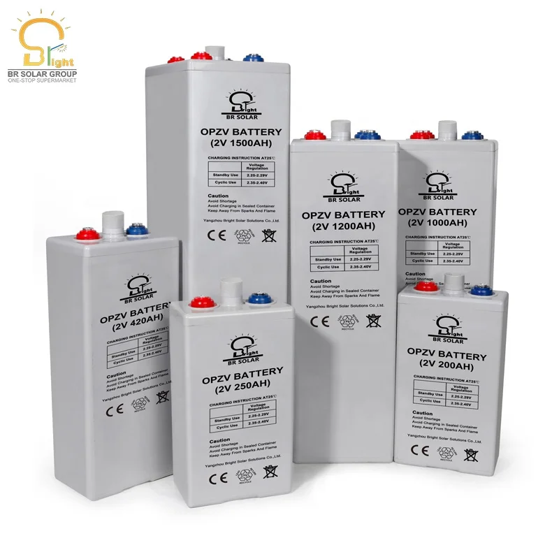 BR SOLAR China 2V 1000ah tubular OPzV battery solar system opzv battery solar battery
