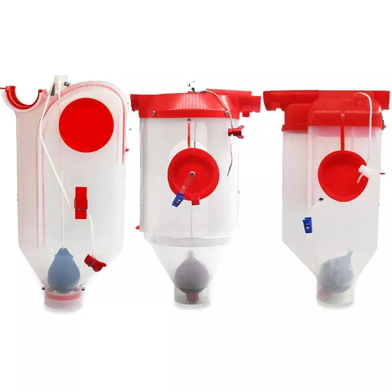 Plastic Feed Measuring Quantitative Cups Automatic Pig Feeder For Sow Farrowing Crate