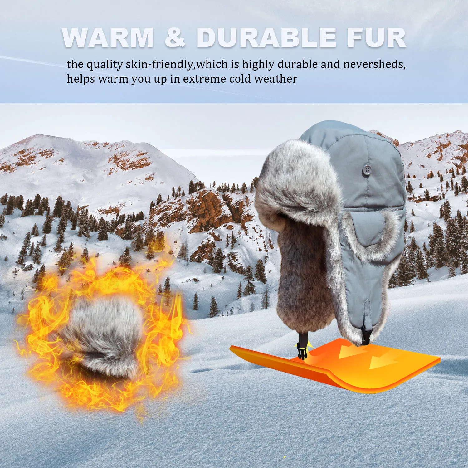 Оптовая продажа, индивидуальная шапка унисекс из натурального кроличьего меха, шапка авиатора BLKRED