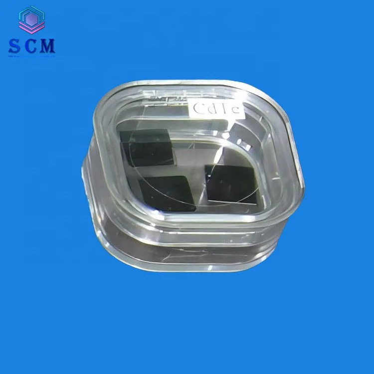 Very high quality Cadmium Telluride single crystal substrate (100) 5x5x1.0mm 1sp CdTe