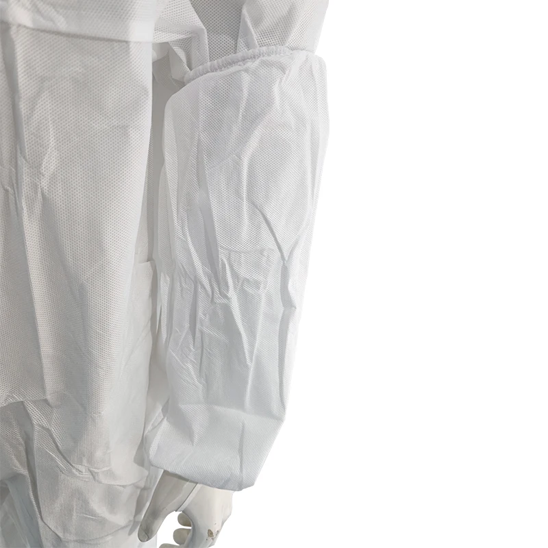 OEM PPE Suit Kit Hat Boot Coverall Overall Protective Gown SMS Breathable Nonwoven Fabric Chemical Resistant Disposable Coverall